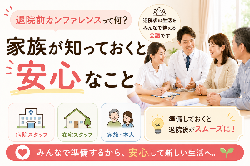 退院前カンファレンスって何？家族が知っておくと安心なこと
