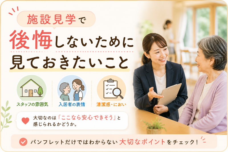 施設見学で後悔しないために見ておきたいこと