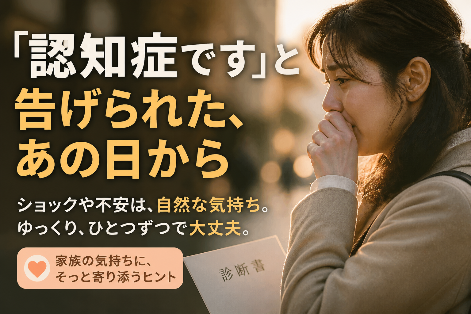 「認知症です」と告げられた、あの日から